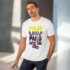 Men's PC Cotton Pyaar Nay Paisa Joy Che Printed T Shirt (Color: White, Thread Count: 180GSM) Men's PC Cotton Pyaar Nay Paisa Joy Che Printed T Shirt (Color: White, Thread Count: 180GSM)