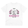 Men's PC Cotton 17th Birthday Printed T Shirt (Color: White, Thread Count: 180GSM) Men's PC Cotton 17th Birthday Printed T Shirt (Color: White, Thread Count: 180GSM)