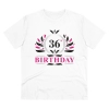 Men's PC Cotton 36th Birthday Printed T Shirt (Color: White, Thread Count: 180GSM) Men's PC Cotton 36th Birthday Printed T Shirt (Color: White, Thread Count: 180GSM)