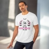 Men's PC Cotton 56th Birthday Printed T Shirt (Color: White, Thread Count: 180GSM) Men's PC Cotton 56th Birthday Printed T Shirt (Color: White, Thread Count: 180GSM)