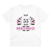Men's PC Cotton 55th Birthday Printed T Shirt (Color: White, Thread Count: 180GSM) Men's PC Cotton 55th Birthday Printed T Shirt (Color: White, Thread Count: 180GSM)