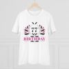 Men's PC Cotton 77th Birthday Printed T Shirt (Color: White, Thread Count: 180GSM)