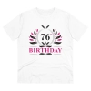 Men's PC Cotton 76th Birthday Printed T Shirt (Color: White, Thread Count: 180GSM) Men's PC Cotton 76th Birthday Printed T Shirt (Color: White, Thread Count: 180GSM)