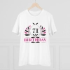 Men's PC Cotton 71st Birthday Printed T Shirt (Color: White, Thread Count: 180GSM) Men's PC Cotton 71st Birthday Printed T Shirt (Color: White, Thread Count: 180GSM)