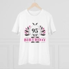 Men's PC Cotton 95th Birthday Printed T Shirt (Color: White, Thread Count: 180GSM) Men's PC Cotton 95th Birthday Printed T Shirt (Color: White, Thread Count: 180GSM)