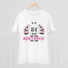 Men's PC Cotton 84th Birthday Printed T Shirt (Color: White, Thread Count: 180GSM) Men's PC Cotton 84th Birthday Printed T Shirt (Color: White, Thread Count: 180GSM)