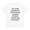Men's PC Cotton I Am Good Person Printed T Shirt (Color: White, Thread Count: 180GSM) Men's PC Cotton I Am Good Person Printed T Shirt (Color: White, Thread Count: 180GSM)