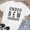 Men's PC Cotton Under New Management Desing Printed T Shirt (Color: White, Thread Count: 180GSM) Men's PC Cotton Under New Management Desing Printed T Shirt (Color: White, Thread Count: 180GSM)