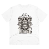 Men's PC Cotton Gorila Desing Printed T Shirt (Color: White, Thread Count: 180GSM)