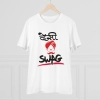 Men's PC Cotton Desi Swag Printed T Shirt (Color: White, Thread Count: 180GSM) Men's PC Cotton Desi Swag Printed T Shirt (Color: White, Thread Count: 180GSM)