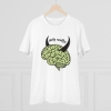 Men's PC Cotton Dirty Minddid Printed T Shirt (Color: White, Thread Count: 180GSM)