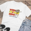 Men's PC Cotton Work From Home Desing Printed T Shirt (Color: White, Thread Count: 180GSM) Men's PC Cotton Work From Home Desing Printed T Shirt (Color: White, Thread Count: 180GSM)