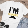 Men's PC Cotton I Am Gujarati Printed T Shirt (Color: White, Thread Count: 180GSM) Men's PC Cotton I Am Gujarati Printed T Shirt (Color: White, Thread Count: 180GSM)