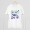Men's PC Cotton Market Joyu Che Printed T Shirt (Color: White, Thread Count: 180GSM) Men's PC Cotton Market Joyu Che Printed T Shirt (Color: White, Thread Count: 180GSM)