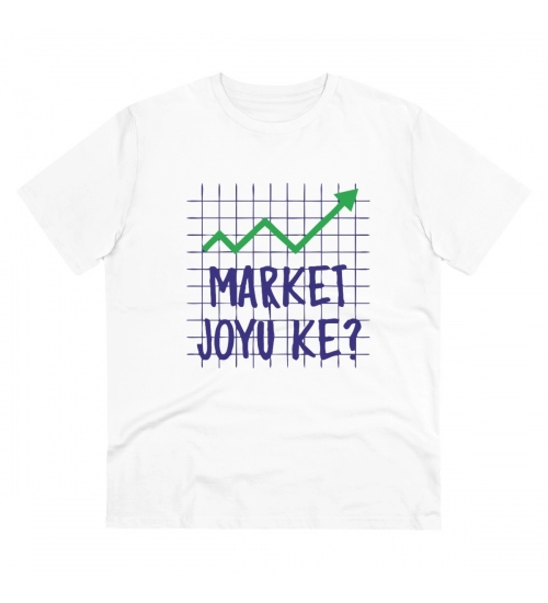 Men's PC Cotton Market Joyu Che Printed T Shirt (Color: White, Thread Count: 180GSM)