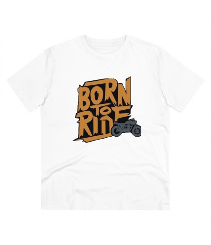 Men's PC Cotton Explore The Unseen Printed T Shirt (Color: White, Thread Count: 180GSM)