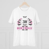 Men's PC Cotton 30th Birthday Printed T Shirt (Color: White, Thread Count: 180GSM) Men's PC Cotton 30th Birthday Printed T Shirt (Color: White, Thread Count: 180GSM)