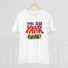 Men's PC Cotton Tere Jeisa Yaar Kaha Printed T Shirt (Color: White, Thread Count: 180GSM)