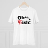 Men's PC Cotton Oh Fish Printed T Shirt (Color: White, Thread Count: 180GSM) Men's PC Cotton Oh Fish Printed T Shirt (Color: White, Thread Count: 180GSM)