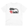 Men's PC Cotton Oh Fish Printed T Shirt (Color: White, Thread Count: 180GSM) Men's PC Cotton Oh Fish Printed T Shirt (Color: White, Thread Count: 180GSM)