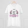 Men's PC Cotton 57th Birthday Printed T Shirt (Color: White, Thread Count: 180GSM) Men's PC Cotton 57th Birthday Printed T Shirt (Color: White, Thread Count: 180GSM)