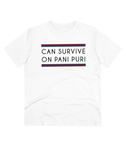 Men's PC Cotton Quotes Printed T Shirt (Color: White, Thread Count: 180GSM)