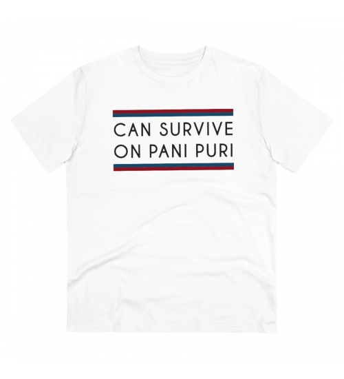 Men's PC Cotton Quotes Printed T Shirt (Color: White, Thread Count: 180GSM)