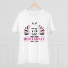 Men's PC Cotton 75th Birthday Printed T Shirt (Color: White, Thread Count: 180GSM)