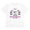 Men's PC Cotton 97th Birthday Printed T Shirt (Color: White, Thread Count: 180GSM) Men's PC Cotton 97th Birthday Printed T Shirt (Color: White, Thread Count: 180GSM)