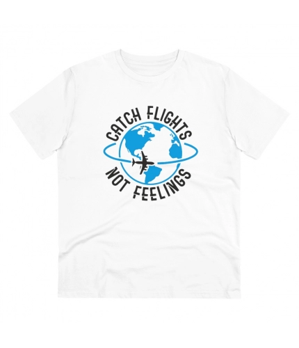 Men's PC Cotton Explore The Unseen Printed T Shirt (Color: White, Thread Count: 180GSM)