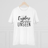 Men's PC Cotton Explore The Unseen Printed T Shirt (Color: White, Thread Count: 180GSM) Men's PC Cotton Explore The Unseen Printed T Shirt (Color: White, Thread Count: 180GSM)