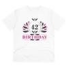 Men's PC Cotton 42nd Birthday Printed T Shirt (Color: White, Thread Count: 180GSM) Men's PC Cotton 42nd Birthday Printed T Shirt (Color: White, Thread Count: 180GSM)