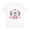 Men's PC Cotton 38th Birthday Printed T Shirt (Color: White, Thread Count: 180GSM) Men's PC Cotton 38th Birthday Printed T Shirt (Color: White, Thread Count: 180GSM)