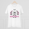 Men's PC Cotton 36th Birthday Printed T Shirt (Color: White, Thread Count: 180GSM) Men's PC Cotton 36th Birthday Printed T Shirt (Color: White, Thread Count: 180GSM)