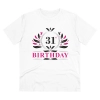 Men's PC Cotton 31st Birthday Printed T Shirt (Color: White, Thread Count: 180GSM) Men's PC Cotton 31st Birthday Printed T Shirt (Color: White, Thread Count: 180GSM)