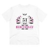 Men's PC Cotton 51st Birthday Printed T Shirt (Color: White, Thread Count: 180GSM)