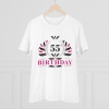 Men's PC Cotton 55th Birthday Printed T Shirt (Color: White, Thread Count: 180GSM) Men's PC Cotton 55th Birthday Printed T Shirt (Color: White, Thread Count: 180GSM)