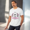 Men's PC Cotton 89th Birthday Printed T Shirt (Color: White, Thread Count: 180GSM) Men's PC Cotton 89th Birthday Printed T Shirt (Color: White, Thread Count: 180GSM)