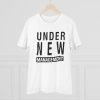 Men's PC Cotton Under New Management Desing Printed T Shirt (Color: White, Thread Count: 180GSM) Men's PC Cotton Under New Management Desing Printed T Shirt (Color: White, Thread Count: 180GSM)