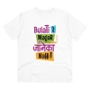 Men's PC Cotton Bulati Hai Magar Jane Ka Nahi Printed T Shirt (Color: White, Thread Count: 180GSM) Men's PC Cotton Bulati Hai Magar Jane Ka Nahi Printed T Shirt (Color: White, Thread Count: 180GSM)