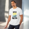 Men's PC Cotton Me Paida Hi Cool Huaa Tha Printed T Shirt (Color: White, Thread Count: 180GSM) Men's PC Cotton Me Paida Hi Cool Huaa Tha Printed T Shirt (Color: White, Thread Count: 180GSM)