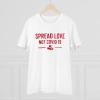 Men's PC Cotton Spread Love Not Covid 19 Printed T Shirt (Color: White, Thread Count: 180GSM) Men's PC Cotton Spread Love Not Covid 19 Printed T Shirt (Color: White, Thread Count: 180GSM)