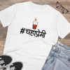 Men's PC Cotton Marathi Desing Printed T Shirt (Color: White, Thread Count: 180GSM) Men's PC Cotton Marathi Desing Printed T Shirt (Color: White, Thread Count: 180GSM)