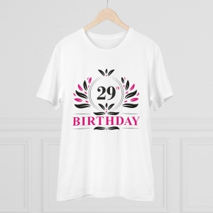 Generic Men's PC Cotton 29th Birthday Printed T Shirt (Color: White, Thread Count: 180GSM)