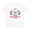 Men's PC Cotton 33rd Birthday Printed T Shirt (Color: White, Thread Count: 180GSM) Men's PC Cotton 33rd Birthday Printed T Shirt (Color: White, Thread Count: 180GSM)