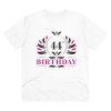 Men's PC Cotton 44th Birthday Printed T Shirt (Color: White, Thread Count: 180GSM)