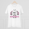 Men's PC Cotton 97th Birthday Printed T Shirt (Color: White, Thread Count: 180GSM) Men's PC Cotton 97th Birthday Printed T Shirt (Color: White, Thread Count: 180GSM)