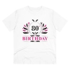 Men's PC Cotton 80th Birthday Printed T Shirt (Color: White, Thread Count: 180GSM) Men's PC Cotton 80th Birthday Printed T Shirt (Color: White, Thread Count: 180GSM)
