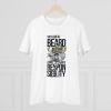 Men's PC Cotton With Great Beard Comes Printed T Shirt (Color: White, Thread Count: 180GSM) Men's PC Cotton With Great Beard Comes Printed T Shirt (Color: White, Thread Count: 180GSM)