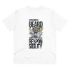 Men's PC Cotton With Great Beard Comes Printed T Shirt (Color: White, Thread Count: 180GSM) Men's PC Cotton With Great Beard Comes Printed T Shirt (Color: White, Thread Count: 180GSM)
